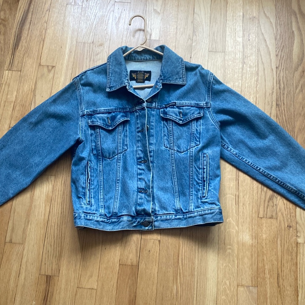 Ladies vintage Harley Davidson denim jacket 💙